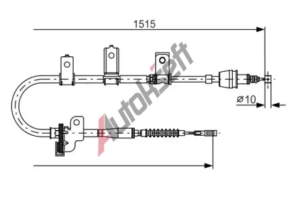 BOSCH Tan lanko - parkovac brzda BO 1987482097, 1 987 482 097