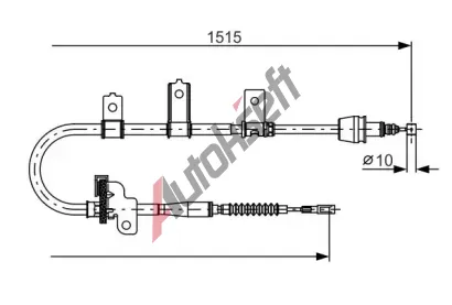 BOSCH Tan lanko - parkovac brzda BO 1987482098, 1 987 482 098