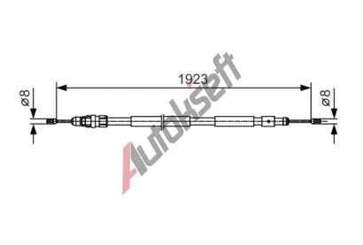 BOSCH Tan lanko - parkovac brzda BO 1987482117, 1 987 482 117