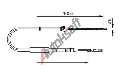 BOSCH Tan lanko - parkovac brzda BO 1987482125, 1 987 482 125