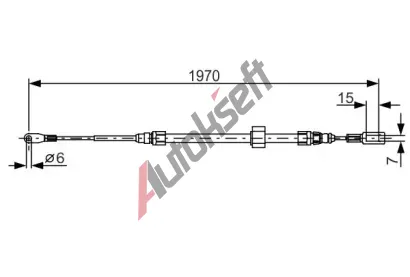 BOSCH Tan lanko - parkovac brzda BO 1987482131, 1 987 482 131