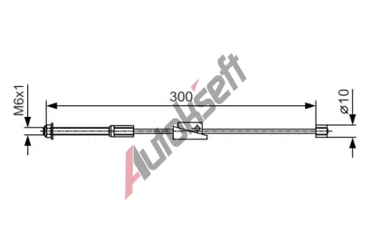 BOSCH Tan lanko - parkovac brzda BO 1987482132, 1 987 482 132