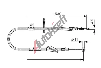 BOSCH Tan lanko - parkovac brzda BO 1987482136, 1 987 482 136