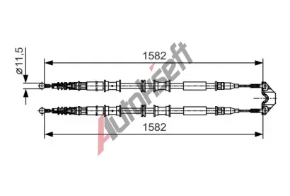 BOSCH Tan lanko - parkovac brzda BO 1987482138, 1 987 482 138