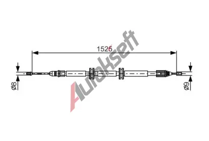 BOSCH Tan lanko - parkovac brzda BO 1987482142, 1 987 482 142