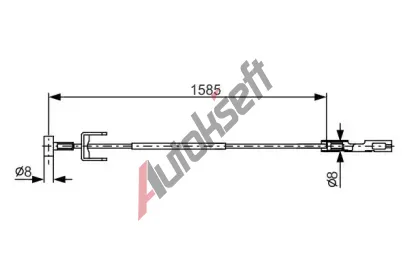 BOSCH Tan lanko - parkovac brzda BO 1987482145, 1 987 482 145