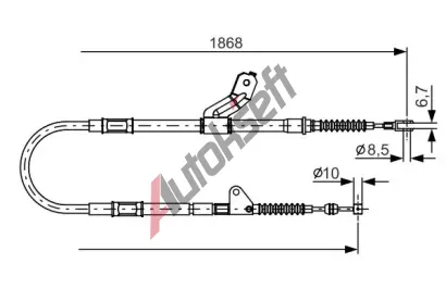 BOSCH Tan lanko - parkovac brzda BO 1987482158, 1 987 482 158