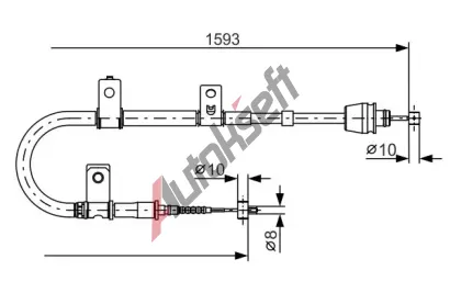 BOSCH Tan lanko - parkovac brzda BO 1987482166, 1 987 482 166