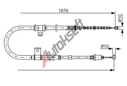 BOSCH Tan lanko - parkovac brzda BO 1987482183, 1 987 482 183