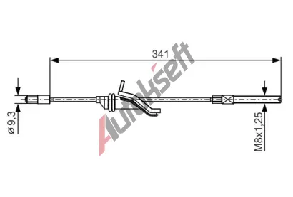 BOSCH Tan lanko - parkovac brzda BO 1987482188, 1 987 482 188
