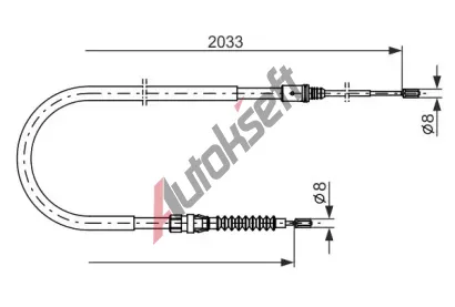 BOSCH Tan lanko - parkovac brzda BO 1987482190, 1 987 482 190