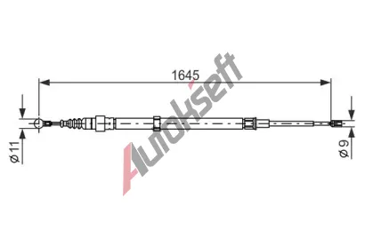 BOSCH Tan lanko - parkovac brzda BO 1987482191, 1 987 482 191