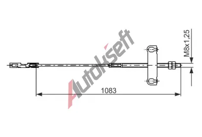 BOSCH Tan lanko - parkovac brzda BO 1987482194, 1 987 482 194