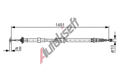 BOSCH Tan lanko - parkovac brzda BO 1987482202, 1 987 482 202