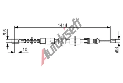 BOSCH Tan lanko - parkovac brzda BO 1987482215, 1 987 482 215