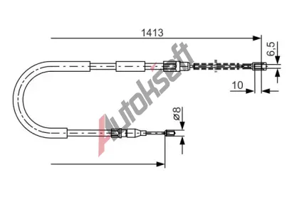 BOSCH Tan lanko - parkovac brzda BO 1987482217, 1 987 482 217