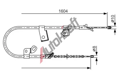 BOSCH Tan lanko - parkovac brzda BO 1987482220, 1 987 482 220