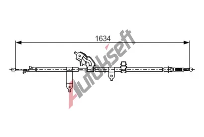 BOSCH Tan lanko - parkovac brzda BO 1987482222, 1 987 482 222