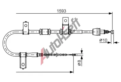 BOSCH Tan lanko - parkovac brzda BO 1987482224, 1 987 482 224