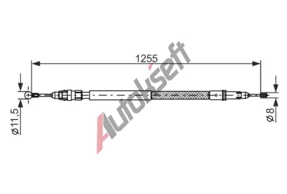 BOSCH Tan lanko - parkovac brzda BO 1987482235, 1 987 482 235