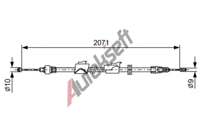 BOSCH Tan lanko - parkovac brzda BO 1987482242, 1 987 482 242