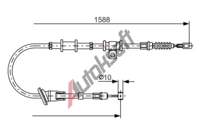 BOSCH Tan lanko - parkovac brzda BO 1987482245, 1 987 482 245