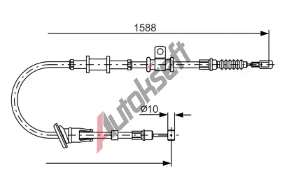 BOSCH Tan lanko - parkovac brzda BO 1987482246, 1 987 482 246