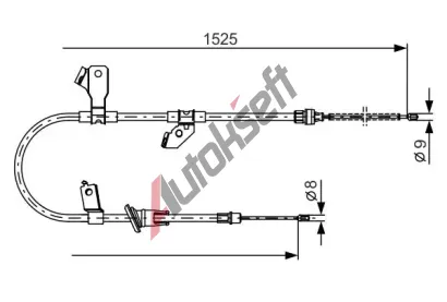 BOSCH Tan lanko - parkovac brzda BO 1987482247, 1 987 482 247