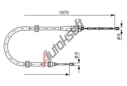 BOSCH Tan lanko - parkovac brzda BO 1987482253, 1 987 482 253