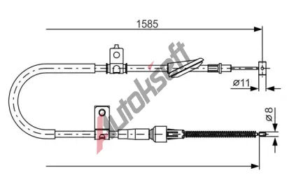 BOSCH Tan lanko - parkovac brzda BO 1987482257, 1 987 482 257