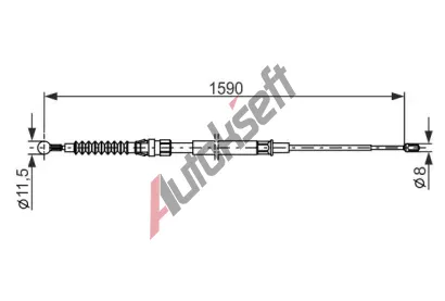 BOSCH Tan lanko - parkovac brzda BO 1987482265, 1 987 482 265