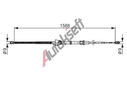 BOSCH Tan lanko - parkovac brzda BO 1987482266, 1 987 482 266