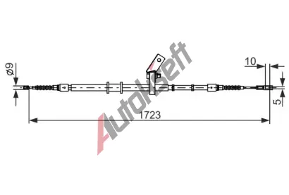 BOSCH Tan lanko - parkovac brzda BO 1987482268, 1 987 482 268