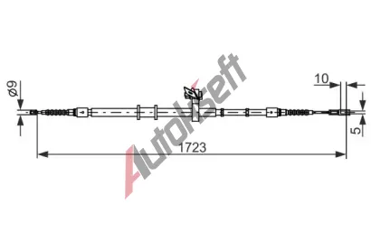 BOSCH Tan lanko - parkovac brzda BO 1987482269, 1 987 482 269