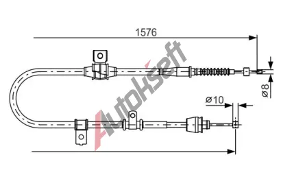 BOSCH Tan lanko - parkovac brzda BO 1987482270, 1 987 482 270