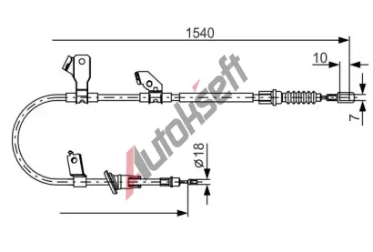 BOSCH Tan lanko - parkovac brzda BO 1987482271, 1 987 482 271