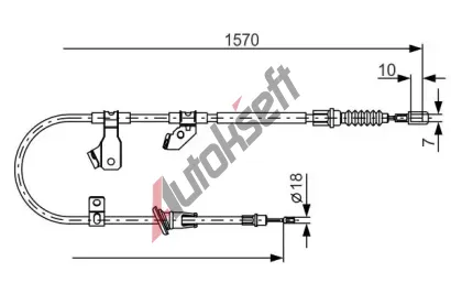 BOSCH Tan lanko - parkovac brzda BO 1987482272, 1 987 482 272