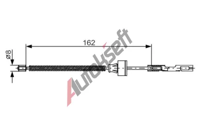 BOSCH Tan lanko - parkovac brzda BO 1987482278, 1 987 482 278