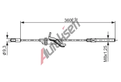 BOSCH Tan lanko - parkovac brzda BO 1987482279, 1 987 482 279