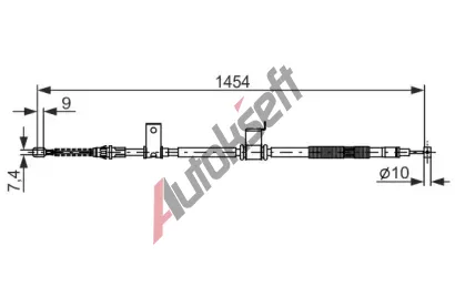 BOSCH Tan lanko - parkovac brzda BO 1987482294, 1 987 482 294