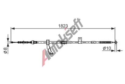 BOSCH Tan lanko - parkovac brzda BO 1987482297, 1 987 482 297