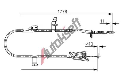 BOSCH Tan lanko - parkovac brzda BO 1987482304, 1 987 482 304