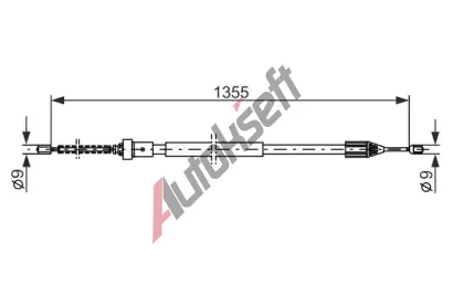 BOSCH Tan lanko - parkovac brzda BO 1987482309, 1 987 482 309