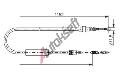 BOSCH Tan lanko - parkovac brzda BO 1987482310, 1 987 482 310