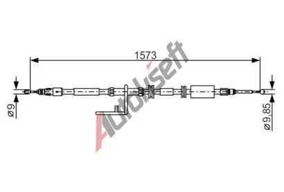 BOSCH Tan lanko - parkovac brzda BO 1987482313, 1 987 482 313