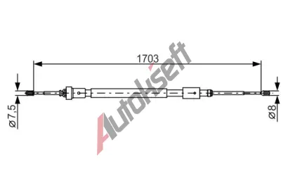 BOSCH Tan lanko - parkovac brzda BO 1987482315, 1 987 482 315