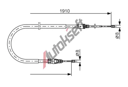 BOSCH Tan lanko - parkovac brzda BO 1987482323, 1 987 482 323