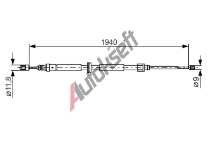 BOSCH Tan lanko - parkovac brzda BO 1987482325, 1 987 482 325