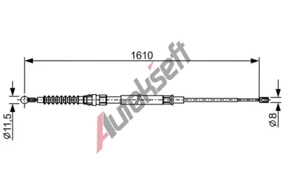 BOSCH Tan lanko - parkovac brzda BO 1987482326, 1 987 482 326