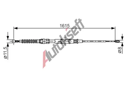 BOSCH Tan lanko - parkovac brzda BO 1987482328, 1 987 482 328